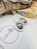 Sterling Silver Concho Earrings