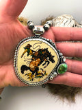 No.3 Bucking Horse Pendant (BEADS NOT INCLUDED)