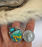 Shark Plate Ring Finished to Size or as a Pendant/Necklace