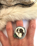 No. 1 Dog Plate Ring Finished to Size or as a Pendant/Necklace