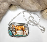 Palomino Horse Necklace