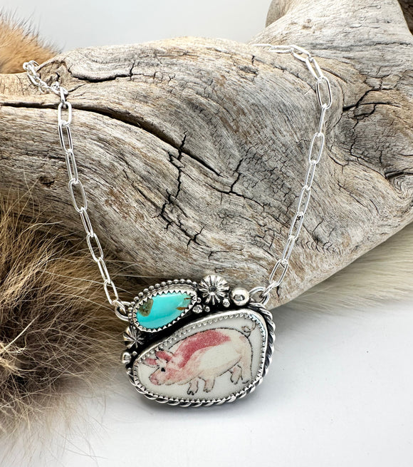 Pig Bar Necklace