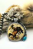No.1 Bucking Horse Pendant (BEADS NOT INCLUDED)