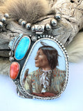No.1 Vintage Chief Pendant (BEADS NOT INCLUDED)