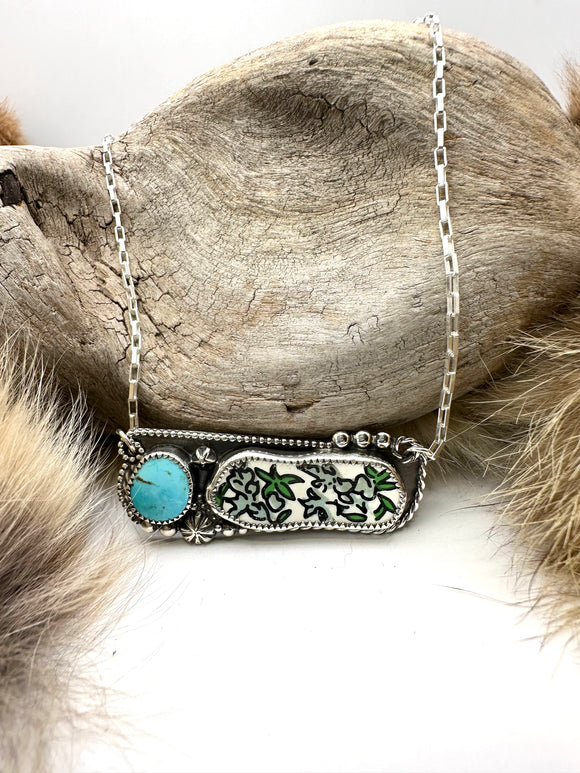 Bluebonnet Bar Necklace