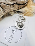 Sterling Silver Concho Earrings