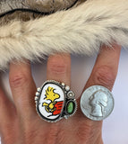 No.2 Woodstock Plate Ring Finished to Size or as a Pendant/Necklace