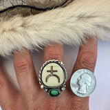 Brand Plate Ring Finished to Size or as a Pendant/Necklace
