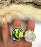 No.2 Bigfoot Plate Ring Finished to Size or as a Pendant/Necklace
