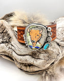 Bison Cuff Leather Bracelet