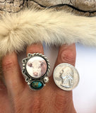 No.1 Hereford Plate Ring Finished to Size or as a Pendant/Necklace