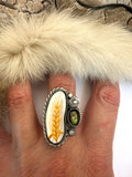 No.2 Wheat Plate Ring Finished to Size or as a Pendant/Necklace
