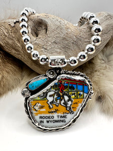 Rodeo Time in Wyoming Necklace