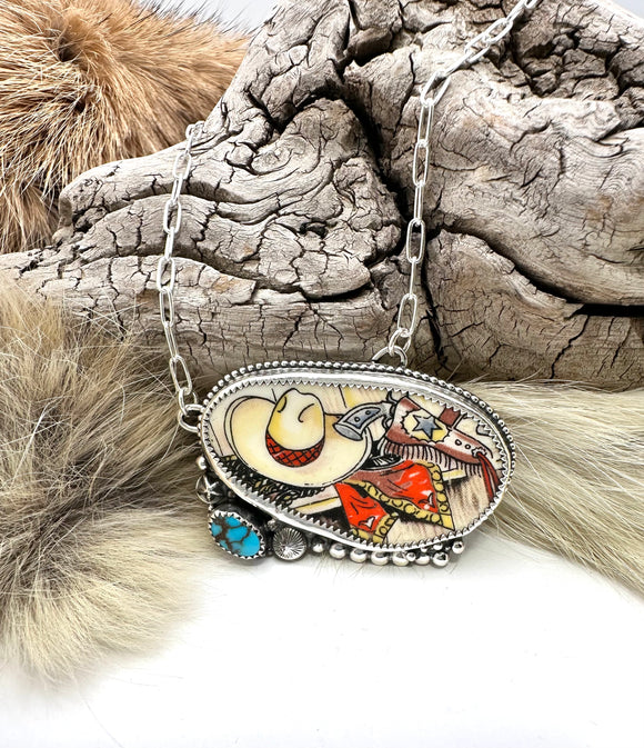Cowboy Gear Necklace