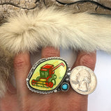Combine Plate Ring Finished to Size or as a Pendant/Necklace