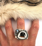 No.2 Armadillo Plate Ring Finished to Size or as a Pendant/Necklace