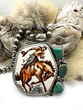 Statement Bucking Horse Pendant (BEADS NOT INCLUDED)