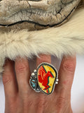 Pegasus Plate Ring Finished to Size or as a Pendant/Necklace