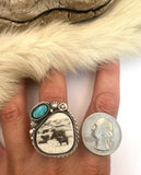 No.2 Angus Plate Ring Finished to Size or as a Pendant/Necklace