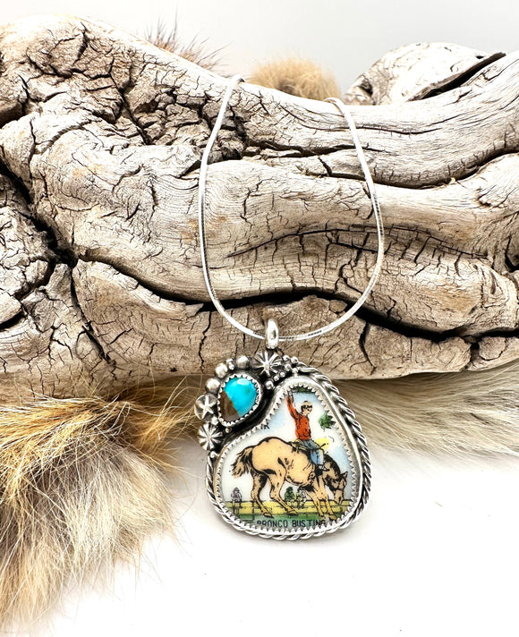 Bucking Horse Pendant