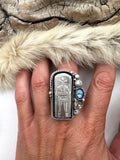 No.2 Cowboy Plate Ring Finished to Size or as a Pendant/Necklace