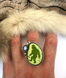 No.1 Bigfoot Plate Ring Finished to Size or as a Pendant/Necklace