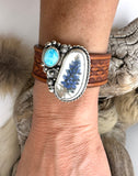 No.2 Bluebonnet Leather Bracelet