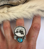No.4 Angus Plate Ring Finished to Size or as a Pendant/Necklace