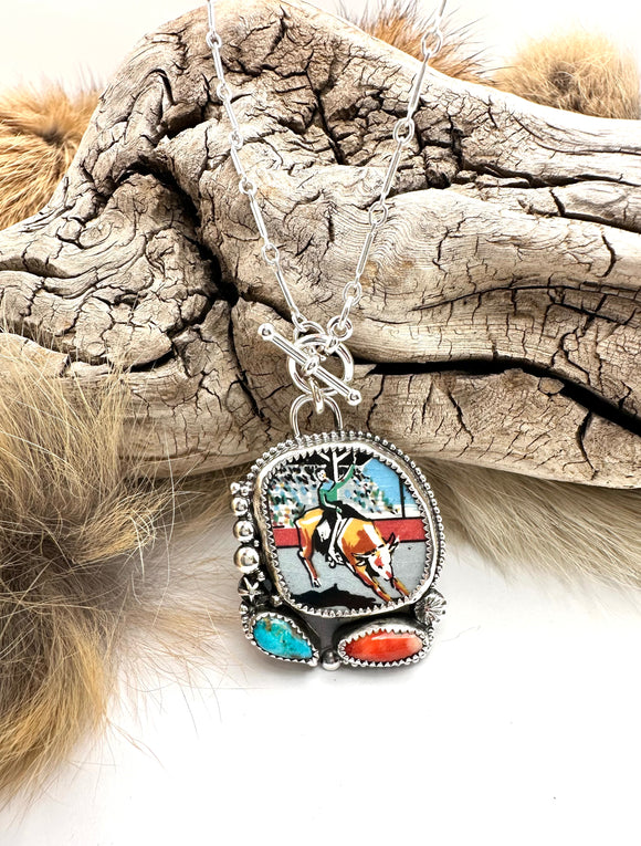 Bull Rider Necklace