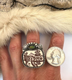 Buzzard Plate Ring Finished to Size or as a Pendant/Necklace