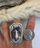 No.1 Horse Plate Ring Finished to Size or as a Pendant/Necklace
