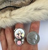 No.3 Cowgirl Plate Ring Finished to Size or as a Pendant/Necklace