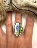 No. 4 Bluebonnet Plate Ring Finished to Size or as a Pendant/Necklace