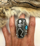 No. 1 Skeleton Plate Ring Finished to Size or as a Pendant/Necklace