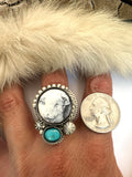 No.2 Hereford Plate Ring Finished to Size or as a Pendant/Necklace