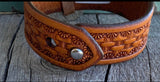Corgi Leather Concho Bracelet
